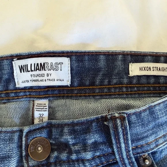 William Rast Hixon Straight 32/34 Men’s Jeans - Picture 3 of 3